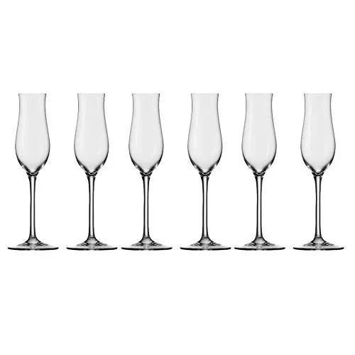 Obstlerglas Grandezza von Stölzle Lausitz - 105 ml (6 Stk) - Elegantes Obstlerglas aus Kristallglas mit 105 ml Volumen, ideal für die volle Entfaltung feiner Aromen. 6er-Set, spülmaschinengeeignet und perfekt für stilvolle Anlässe.