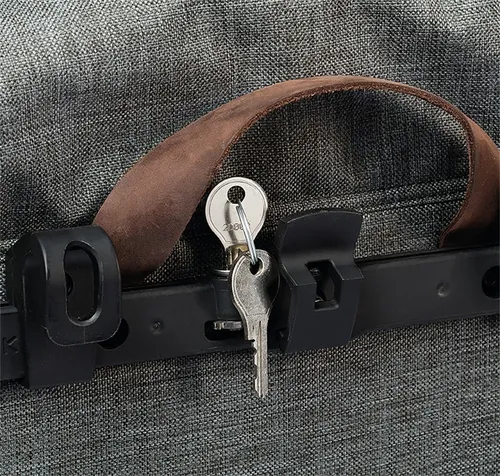 Racktime Secureit Sidebag Schloss pair - Fahrradschlösser mit sicherer Befestigung für Ihre Seitentasche, ideal für sorgenfreies Radfahren.