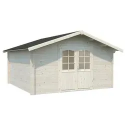 Palmako Gartenhaus Lotta, Natur - Hochwertiges Holzhaus für Ihren Garten - Gartenhäuser, gefertigt aus nordischem Fichtenholz, winddicht mit Chaletschnitt-Eckverbindungen, ideal als Lagerraum oder Homeoffice, inklusive Montageset für schnellen Aufbau.