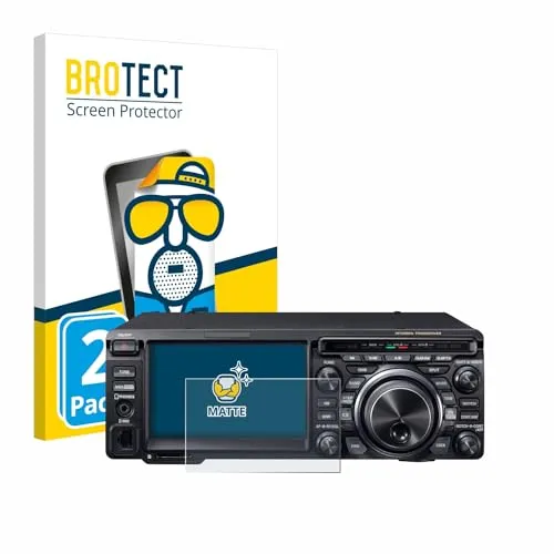BROTECT Entspiegelungs-Schutzfolie für Yaesu FT-DX10 (2 Stück) Matte Displayschutz-Folie, Anti-Reflex, Anti-Fingerprint
