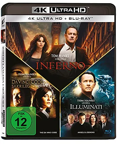 Illuminati / Inferno / The Da Vinci Code (3 4K-UHDs + 3 Blu-rays)