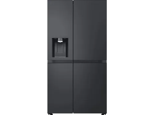LG GSLE91EVAC L-Serie Side-by-Side Kühlschrank - Geräumiger 628 l Side-by-Side Kühlschrank in Essence Black Steel, energieeffizient mit C-Klasse, ideal für große Haushalte und viel Stauraum.