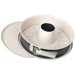 Zenker Creme Noir Springform 28 cm - Springform aus hochwertiger ILAG Ultimate Keramik, ideal für perfekte Kuchen und Torten. Mit zwei Böden für vielseitige Backmöglichkeiten.