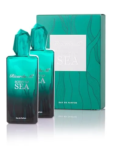 Ricarda M. Eau de Parfum "WOS Scent of Sea" – Erfrischende Citrus-Chypre-Note - Eau de Parfum mit 15% Duftkonzentration, ideal für einen belebenden Frischekick, 2x 100 ml für langanhaltenden Genuss.
