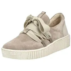 Gabor Damen Lowtop-Sneaker 7658-35 - Bequeme Sneakers in Beige - Gabor Damen Lowtop-Sneaker in Beige, ideal für den Alltag. Hoher Tragekomfort und modernes Design sorgen für einen stylischen Auftritt.