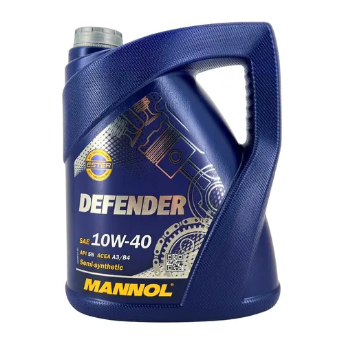 Mannol Defender 10W-40 5 Liter VW 502 00 505 00 501 01 ACEA A3/B4 API SN MN7507