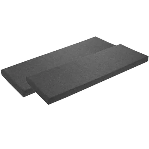 2er Set Bankauflage 200 x 40 cm, dunkelgrau mit Antirutsch-Unterseite - Hochwertige Bankauflagen im 2er Set, 200 x 40 cm, dunkelgrau. Ideal für Gartenbank oder Terrasse. Mit rutschfester Unterseite und waschbarem Bezug für dauerhaften Komfort und Pflegeleichtigkeit.
