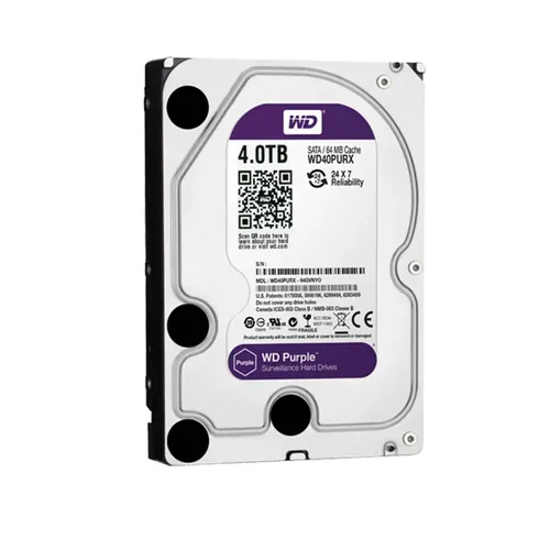 Western Digital WD40PURX 4 TB Festplatte für Videoüberwachung - Zuverlässige 4 TB SATA Festplatte von Western Digital, ideal für Videospeicherung. Entwickelt für den Dauerbetrieb und hohe Leistungsfähigkeit.
