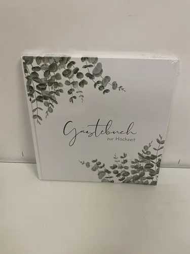 Gästebuch Hochzeit mit Fragen zum Ausfüllen - Hochwertiges Hochzeitsgästebuch