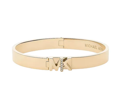MICHAEL KORS Damen Armreif MKJ7697710 - Elegantes Design in Gelbgold - Armbänder & Charm-Anhänger, stilvoller Edelstahl-Armband mit funkelnden Glassteinen, perfekt für jeden Anlass.