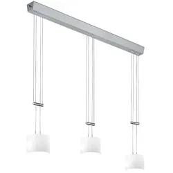 Bankamp LED-Pendelleuchte GRAZIA Alu, Eisen, Stahl & Metall Silber Nickel matt / Chrom