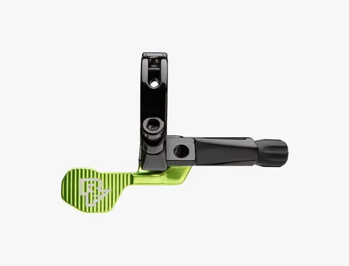 Race Face Turbine R 1X Remotehebel - Grün - Sattelstütze mit innovativem Remotehebel für präzise Anpassungen, ideal für Mountainbiker, die maximale Kontrolle und Komfort suchen.