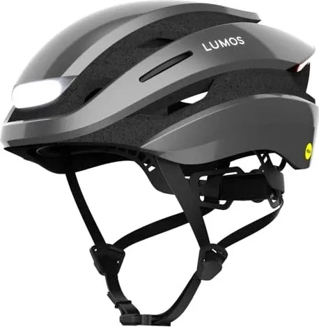 LUMOS HELMET Ultra MIPS Urban Helmet - ash grey schwarz - Fahrradhelm mit MIPS-Technologie für optimale Sicherheit, integrierten LED-Leuchten für hohe Sichtbarkeit und komfortabler Belüftung. Ideal für urbane Radfahrer!