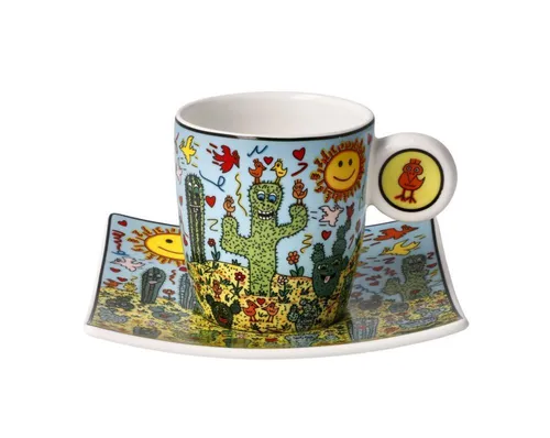 Espressotasse Desert Life, James Rizzi, Goebel Porzellan
