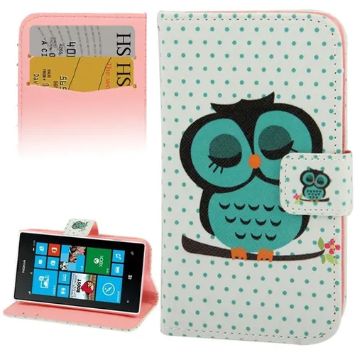 Book Style Handy Schale Bumper Flip Quer Cover Tasche für Handy Nokia Lumia 520