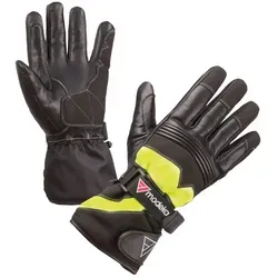 Modeka Freeze Evo wasserdichte Motorrad Handschuhe, schwarz-gelb, Größe 3XL - Hochwertige Motorradhandschuhe aus Rindnappaleder und Polyester, ausgestattet mit einer 100 % wasserdichten Hipora®-Membran. Ideal für den Einsatz bei jedem Wetter.