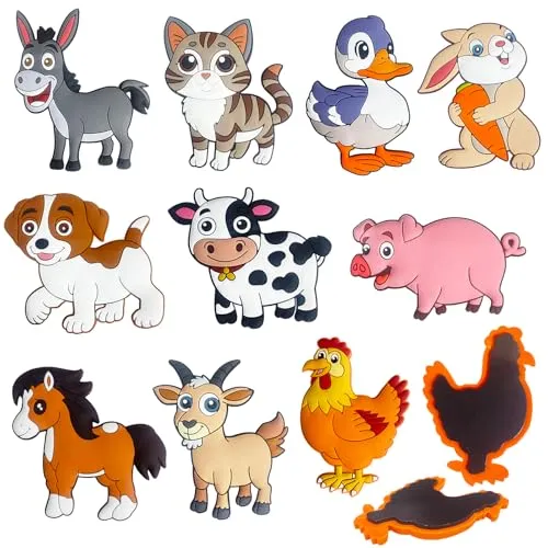 DUUMI Magnete Kinder, Kühlschrankmagnete Kinder, Adorable Kinder Magnete Tiere, Magnet Spielzeug, Fridge Magnets Baby Toys