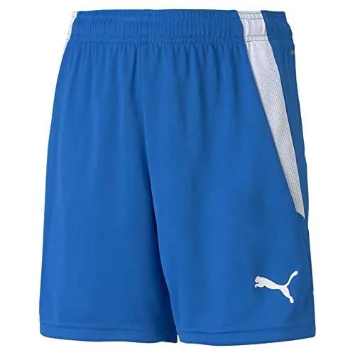 PUMA Unisex Kinder Teamliga Jr Shorts, Electric Blue Lemonade-puma White, 140 EU