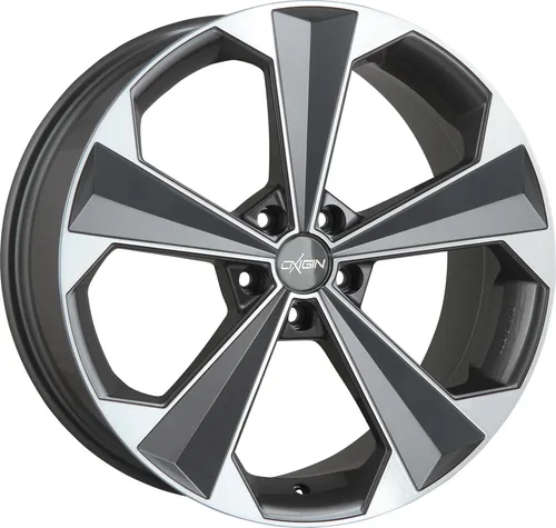 Oxigin Felge 22 OXRS 9 Zollx20 Zoll ET28 5x112 titan polish OX220920H128TP kompatibel mit VW Arteon Beetle Golf VII Passat Phaeton Tiguan Touareg T-Roc