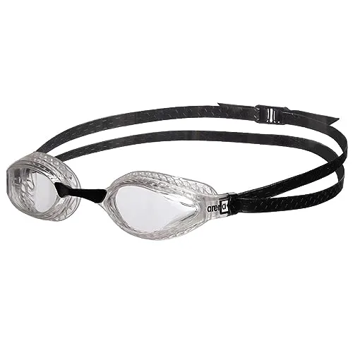 Arena Air-Speed Brillen Clear-Clear One Size - Schwimmbrillen für Wettkampfschwimmer mit UV-Schutz, innovativen Air-Dichtungen und 3 austauschbaren Nasenstege für perfekten Sitz und hohen Komfort.