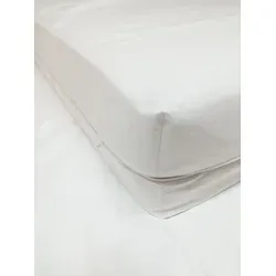 Evo-Pro-Tech Allergiker Milben Bettwäsche Topperbezug 160 x 200 cm, Milbenschutz für Allergiker - Hochwertiger Topperbezug mit geprüfter Qualität, der eine effektive Barriere gegen Milben-Allergene bietet. Ideal für Allergiker, atmungsaktiv und komfortabel für einen erholsamen Schlaf.