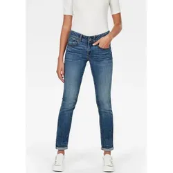 G-STAR RAW Damen Midge Saddle Straight Jeans - Jeans mit normaler Bundweite und hoher Leibhöhe, Loose Fit an den Knien für optimalen Komfort und lässigen Look im 5-Pocket-Design.