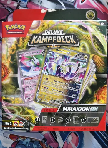 Pokémon Deluxe Battle Deck August 2024 DE - Sammelkarten – Erleben Sie das ultimative Spielerlebnis mit holografischen Karten und einzigartigen Terakristall-Pokémon-ex für spannende Duelle!