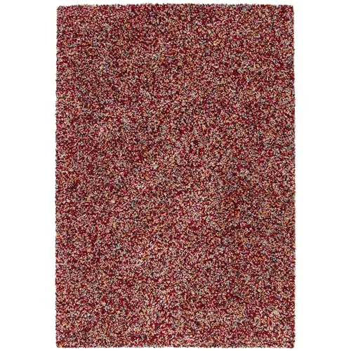Primaflor Hochflor Teppich RELIC Autumn Spice 200 x 290 cm | Flauschiger Shaggy für Wohnzimmer - Ausdrucksstarker Hochflor Teppich in leuchtendem Rot, ideal für jedes Zimmer. Der 30 mm Shaggy sorgt für ein sanftes Laufgefühl und ist pflegeleicht. Perfekt für moderne Wohnräume, auch mit Fußbodenheizung.