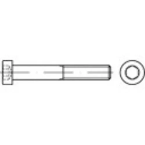 TOOLCRAFT 145808 Zylinderschrauben M20 45mm Innensechskant DIN 7984 Stahl galvanisch verzinkt 25St.
