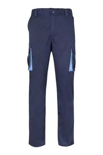 VELILLA Herren 103004;pantalón Bicolor Multibolsillos Hose, Marineblau Und Himmelblau, 40 EU