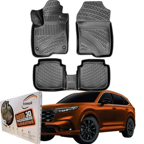 Trimak Passgenau 3D Fussmatten für Honda CR-V 6.Gen (ab 2023) – Rutschfeste Gummimatten - Die Trimak 3D Fussmatten sind passgenau für den Honda CR-V 6.Gen. Sie bieten optimalen Schutz bei jedem Wetter, sind langlebig und leicht zu reinigen – perfekt für jeden Einsatz im Auto.