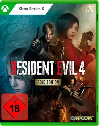 Resident Evil 4 Remake Gold Edition - Xbox Series X - Action & Abenteuer, erlebe den ultimativen Überlebens Horror in der Gold Edition mit zusätzlichen Inhalten für ein intensives Spielerlebnis!