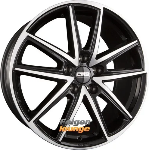 CMS C30 Felge 7,5x18 5/112 ET50 Diamant Schwarz Glanz - Alufelge in edlem Diamond Black Finish, perfekte Kombination aus Stil und Leistung für Ihr Fahrzeug, ideal für sportliche Optik und hohe Traglast.