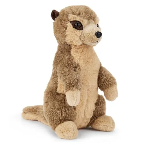 Zappi Co Wächter das Erdmännchen Plüschtier Surikate (24cm) Wächter-Kumpel - Weich, Kuschelig, 100% Recycelt - Neugieriger Wüstenbegleiter