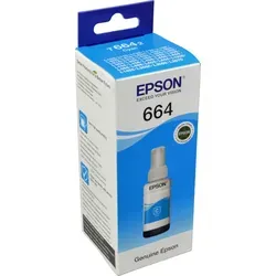Epson Nachfülltinte C13T664240 - Original Cyan Tinte 70ml für EcoTank ET-14000 ET-16500, kosteneffizient und umweltfreundlich