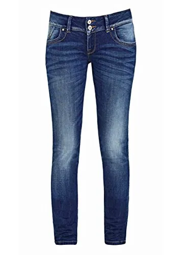 LTB Jeans Damen Molly Jeans - Slim-Fit Röhrenjeans in Mittelblau (Heal Wash 50356), modische Details und hoher Tragekomfort für selbstbewusste Frauen
