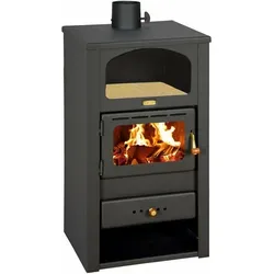 Prity K2 Niche Kaminofen - 10.4 kW, EEK A - Effizienter Kaminofen mit 10.4 kW Nennheizleistung und einem hohen Wirkungsgrad von 77.4%. Ideal für gemütliche Wärme in Ihrem Zuhause.