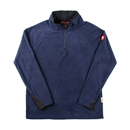 Engelbert Strauss Herren Fleecepullover Troyer dryplexx Micro, Farbe:dunkelblau, Größe:S