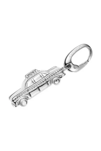 DKNY Charm-Einhänger Anhänger, aus Edelstahl, Silber, Taxiform, Karabiner