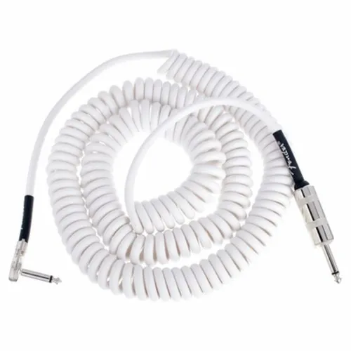 Fender® Hendrix® Voodoo Child® Spiralkabel, white - HiFi-Kabel mit original Fender Qualität, ideal für Musiker, die einen klaren und warmen Klang wünschen.