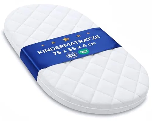 Totsy Babymatratze 75x35cm für Kinderwagen - Matratzen für Kinderwagen – Bequeme und atmungsaktive Matratze sorgt für erholsame Ruhe Ihres Babys während der Spaziergänge.