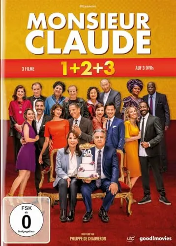 Monsieur Claude - Box 1-3 [3 DVDs] - Komödie über interkulturelle Missverständnisse, ideal für einen unterhaltsamen Filmabend mit Freunden oder Familie.