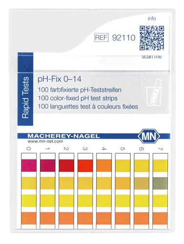 Indikatorstäbchen pH-Fix, pH 0 - 14 (100 Teststäbchen 6 x 85 mm) 92110