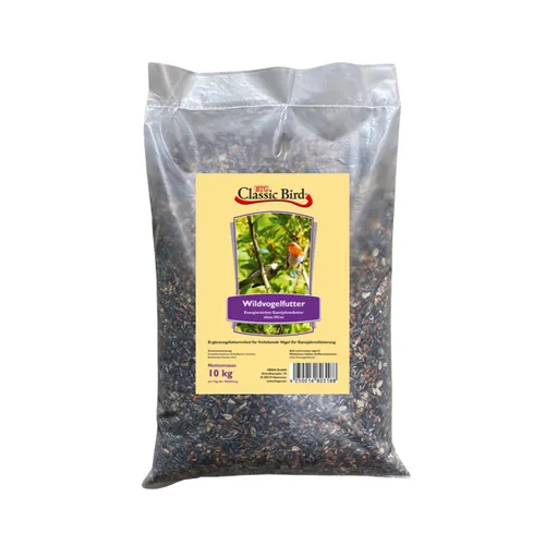 Classic Bird Wildvogelfutter ohne Hirse | 10kg - Vogelfutter für alle freilebenden Vögel, ideal für ganzjährige Fütterung und sorgt für gesunde Ernährung.