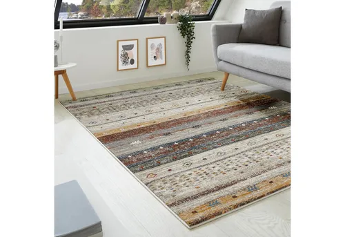 LUXOR living Teppich Montreal - Modernes Design, 160x230 cm - Teppich für Wohnzimmer und Schlafzimmer, aus strapazierfähigem Polypropylen, pflegeleicht und fußbodenheizungsgeeignet, Höhe: 12 mm, bietet einen bunten Akzent in jedem Raum.