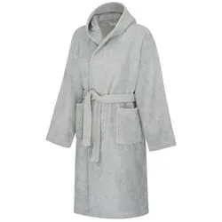 Clinotest Kinderbademantel aus Frottee – Weicher Bademantel mit Kapuze aus 100% Baumwolle, Kapuze, Bindegürtel, saugfähig und flauschig, ideal für Jungen und Mädchen rosa 176