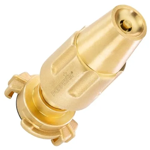 POPPSTAR Messing Gartenspritze extra robust mit Spritzdüse Nennweite 14mm