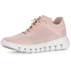 Gabor Slip-On Sneaker in Rosa – Sportlicher Freizeitschuh mit elastischen Schnürsenkeln - Stylischer Halbschuh in Größe 44, ideal für den Alltag. Mit Gabor BEST FITTING Technologie für optimalen Tragekomfort und gepolsterter Innensohle.