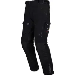 Modeka Panamericana II Textilhose - Wasserdicht & Sicher - Schwarz - Kurz 4XL - Motorradhose mit herausnehmbarer Sympatex® Membrane (45.000 mm Wassersäule) und hochwertigen SAS-TEC® Protektoren für optimale Sicherheit und Komfort.