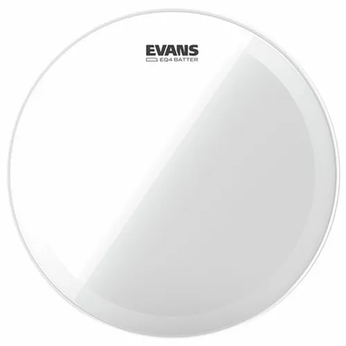 Evans 18" EQ4 Clear Bass Drum - Felle für Schlagzeuge, transparentes Design mit integriertem Dämpfungsring für optimalen Punch und Bassvolumen, ideal für Live- und Studioanwendungen.